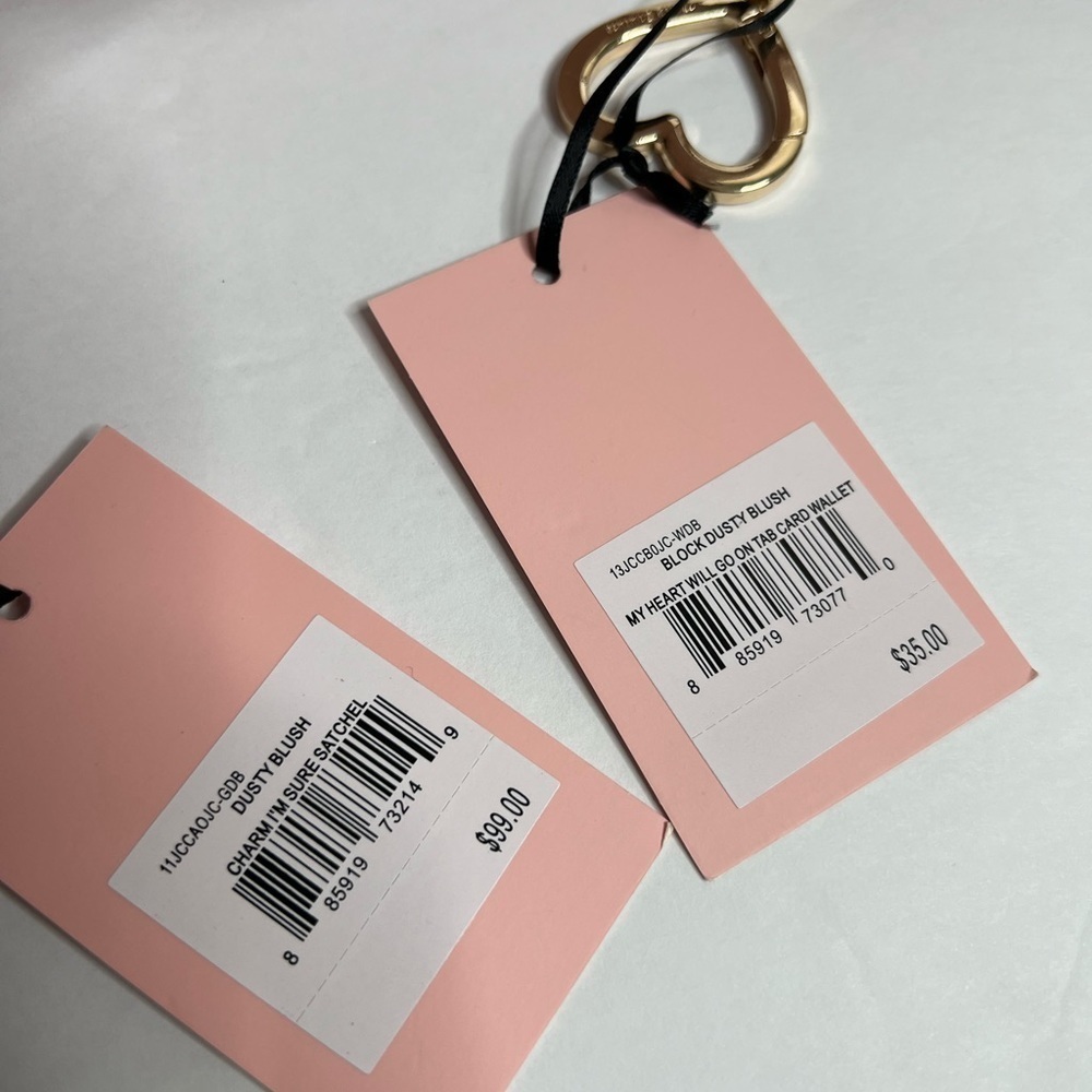 Juicy Couture Dusty Blush Charm Sure Satchel With Matching Wallet - Picture 17 of 17